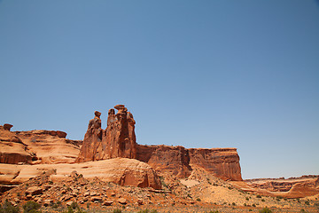 Image showing Scenic view at Arches National Park, Utah, USA