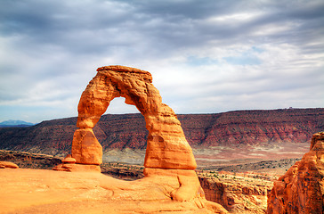 Image showing Delicate Arch at Arches National Park, Utah, USA