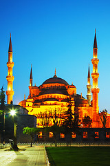 Image showing Sultan Ahmed Mosque (Blue Mosque) in Istanbul