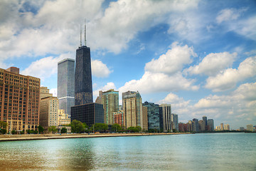 Image showing Downtown Chicago, IL in the sunny day