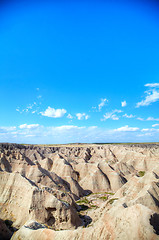 Image showing Scenic view at Badlands National Park, South Dakota, USA