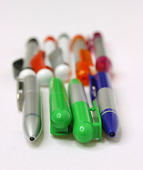 Image showing  pens, pin, pins, school, secretary