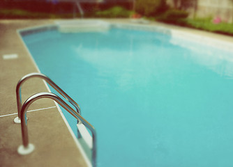 Image showing Retro Pool Ladder