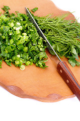 Image showing Chopped Greens