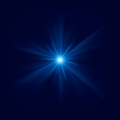 Image showing Blue light burst 20130807-1
