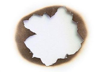 Image showing burned paper