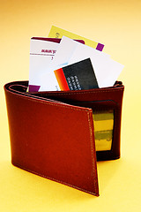 Image showing Brown leather wallet