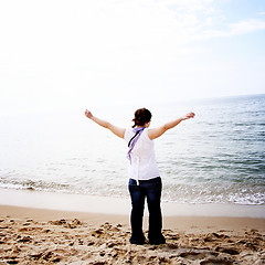 Image showing On the beach