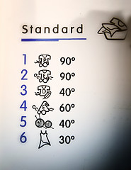 Image showing Laundry instruction.