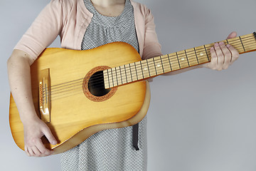 Image showing Playing the guitar