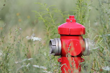 Image showing red hydrant