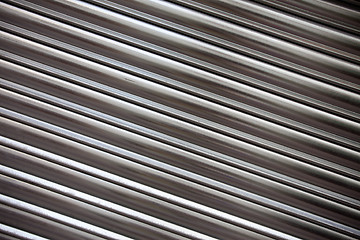 Image showing Corrugated metal surface