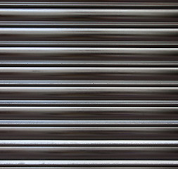 Image showing Corrugated metal surface