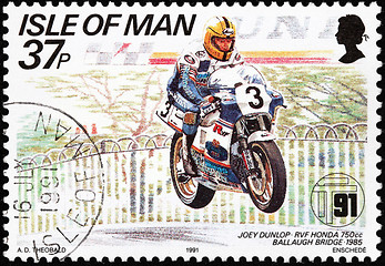 Image showing Motorcycle Race Stamp #2