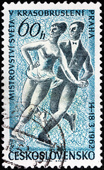 Image showing Figure Skating Stamp