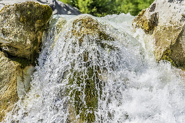 Image showing Short-term exposure of a waterfall