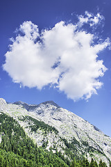 Image showing Mountain with cloud