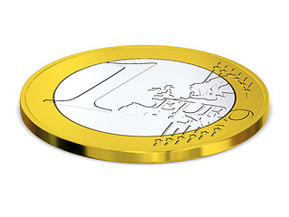 Image showing One Euro coin