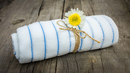 Image showing Towel With a Flower