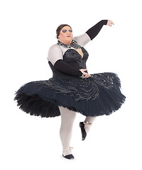 Image showing Drag queen dancing in a tutu