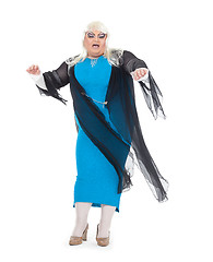 Image showing Drag queen dressed as a female singer