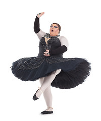 Image showing Drag queen dancing in a tutu