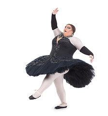 Image showing Drag queen dancing in a tutu