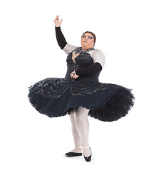 Image showing Drag queen dancing in a tutu