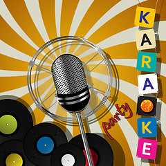 Image showing Karaoke party design