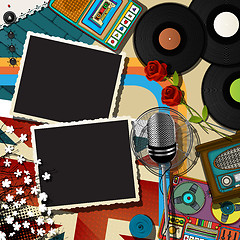 Image showing Music collage backound