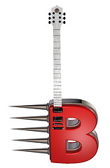 Image showing letter b guitar