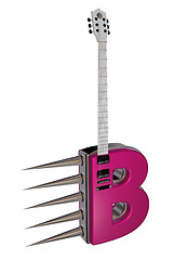 Image showing letter b guitar