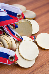 Image showing Gold medals