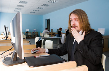 Image showing Surprised businessman