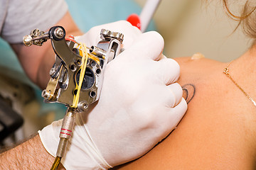 Image showing tattoo making