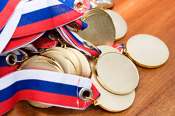 Image showing Gold medals