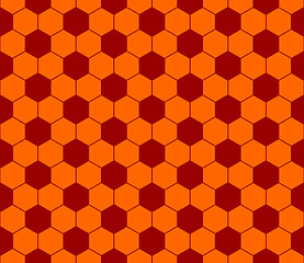 Image showing Seamless football pattern red orange. EPS 10