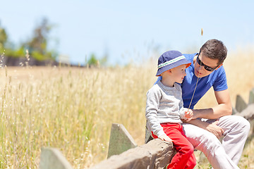 Image showing family hike