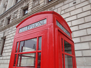 Image showing London telephone box