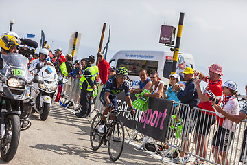 Image showing The Cyclist Nairo Alexander Quintana Rojas on Mont Ventoux