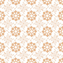 Image showing  seamless geometric and floral pattern 