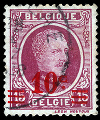 Image showing Stamp printed in Belgium shows portrait King Albert I