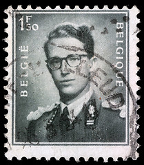 Image showing Stamp printed in Belgium shows King Baudouin