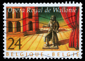 Image showing Stamp printed by Belgium shows Royal Opera of Wallonie