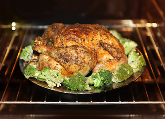 Image showing cooking roast turkey