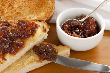 Image showing Fig Jam Sandwiches