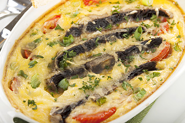 Image showing Mushroom And Tomato Bake