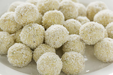 Image showing Coconut Cardamon Burfi