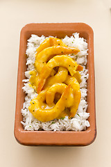 Image showing Curried Shrimps