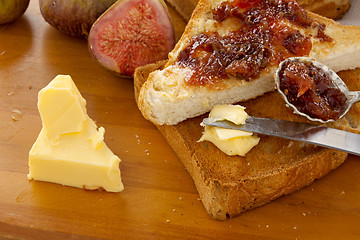 Image showing Fig Jam Sandwiches